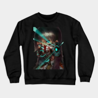 Cyber Girl Crewneck Sweatshirt